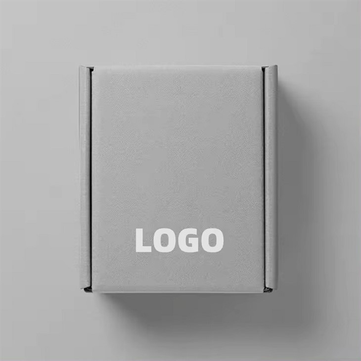 custom logo printed grey exquisite perfume packaging shipping box